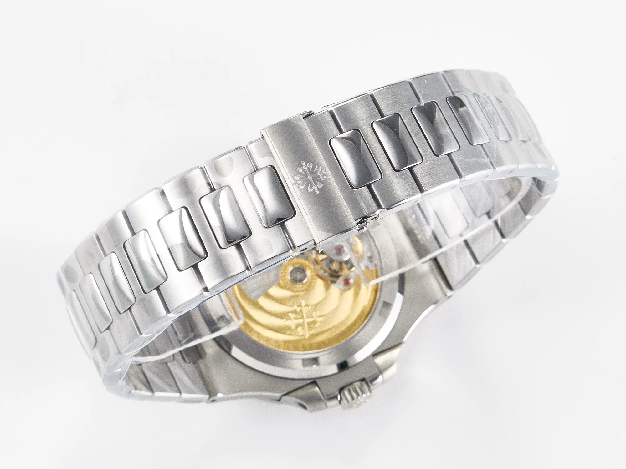 Nautilus 5711 3KF 1:1 Best Edition Square Diamonds Bezel Green Dial on SS Bracelet A324 Super Clone V2