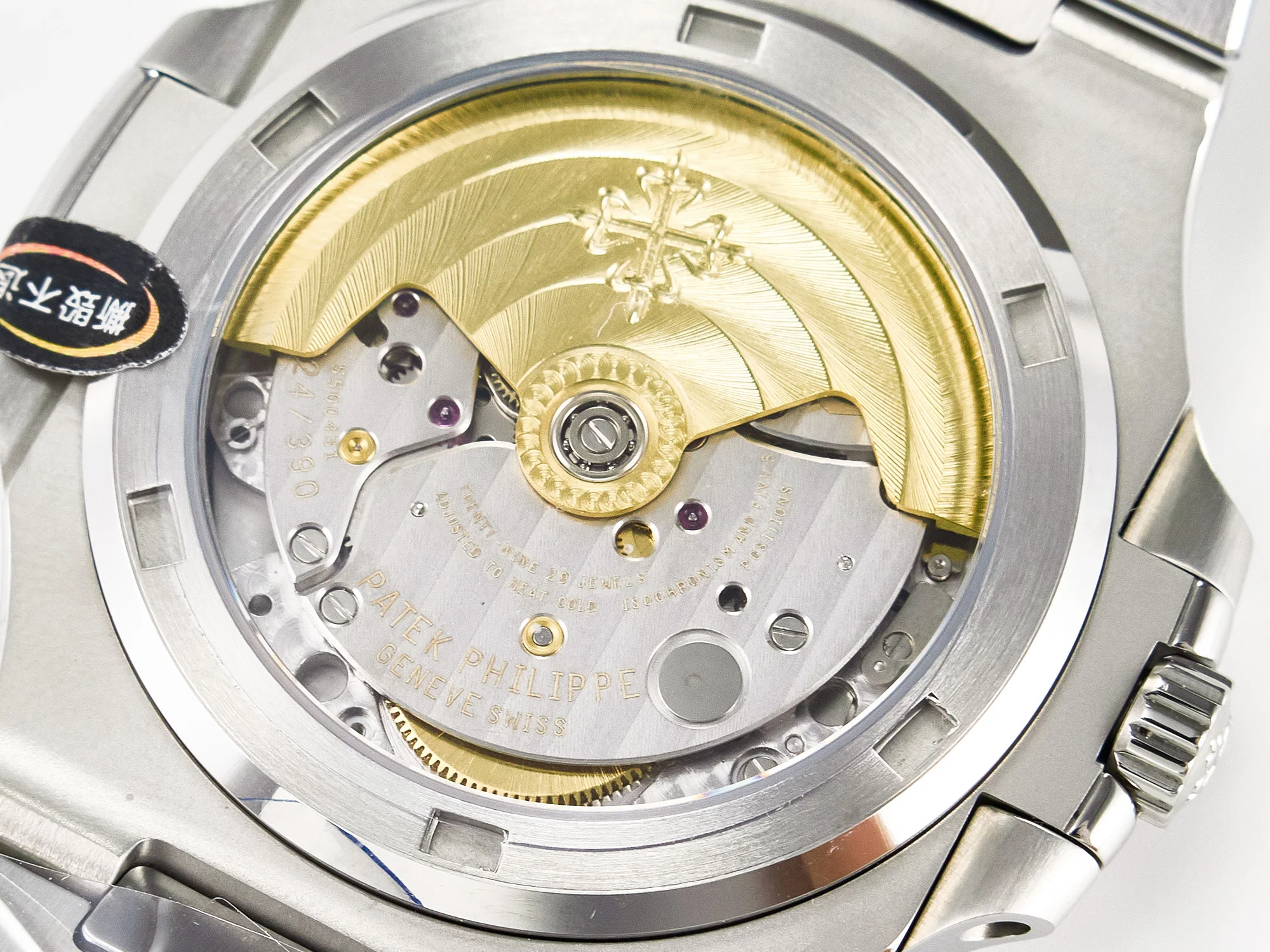 Nautilus 5711 3KF 1:1 Best Edition Square Diamonds Bezel Green Dial on SS Bracelet A324 Super Clone V2
