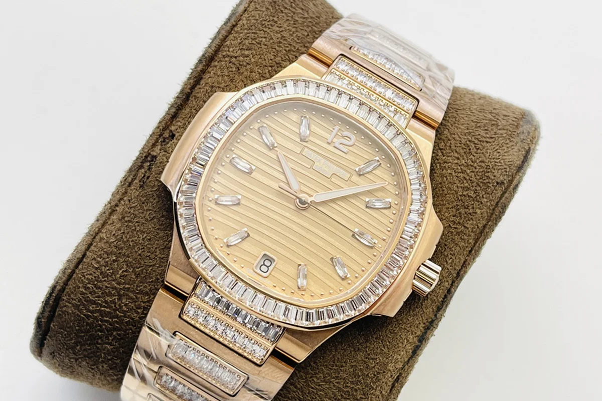 Nautilus 7118 Golden Brown Opaline Dial with Diamond Markers