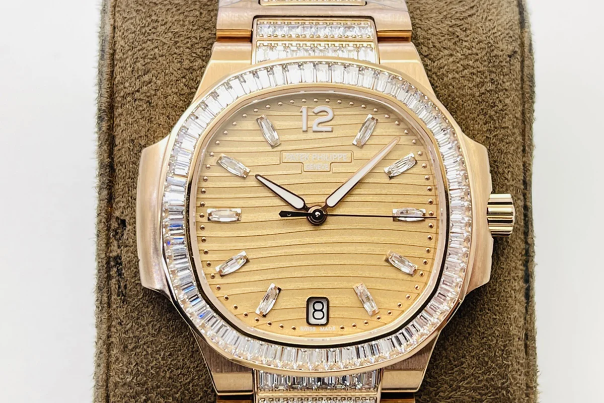 Nautilus 7118 Golden Brown Opaline Dial with Diamond Markers