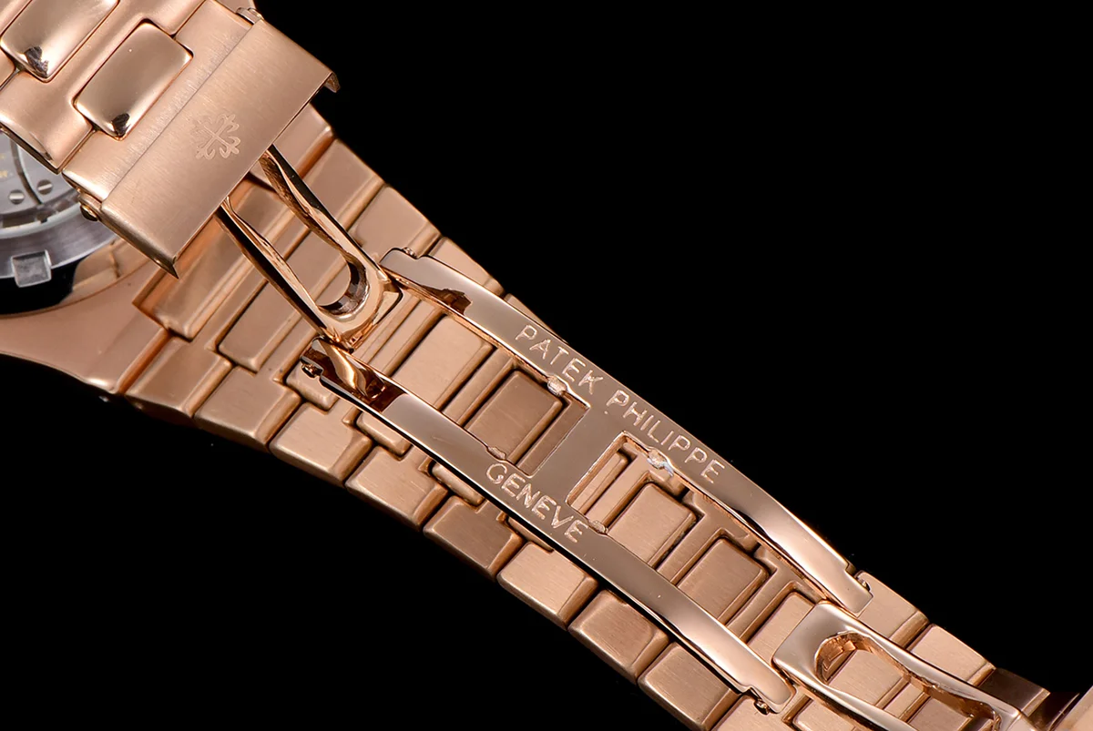 Nautilus Chronograph 5980/1R Black Dial in Rose Gold