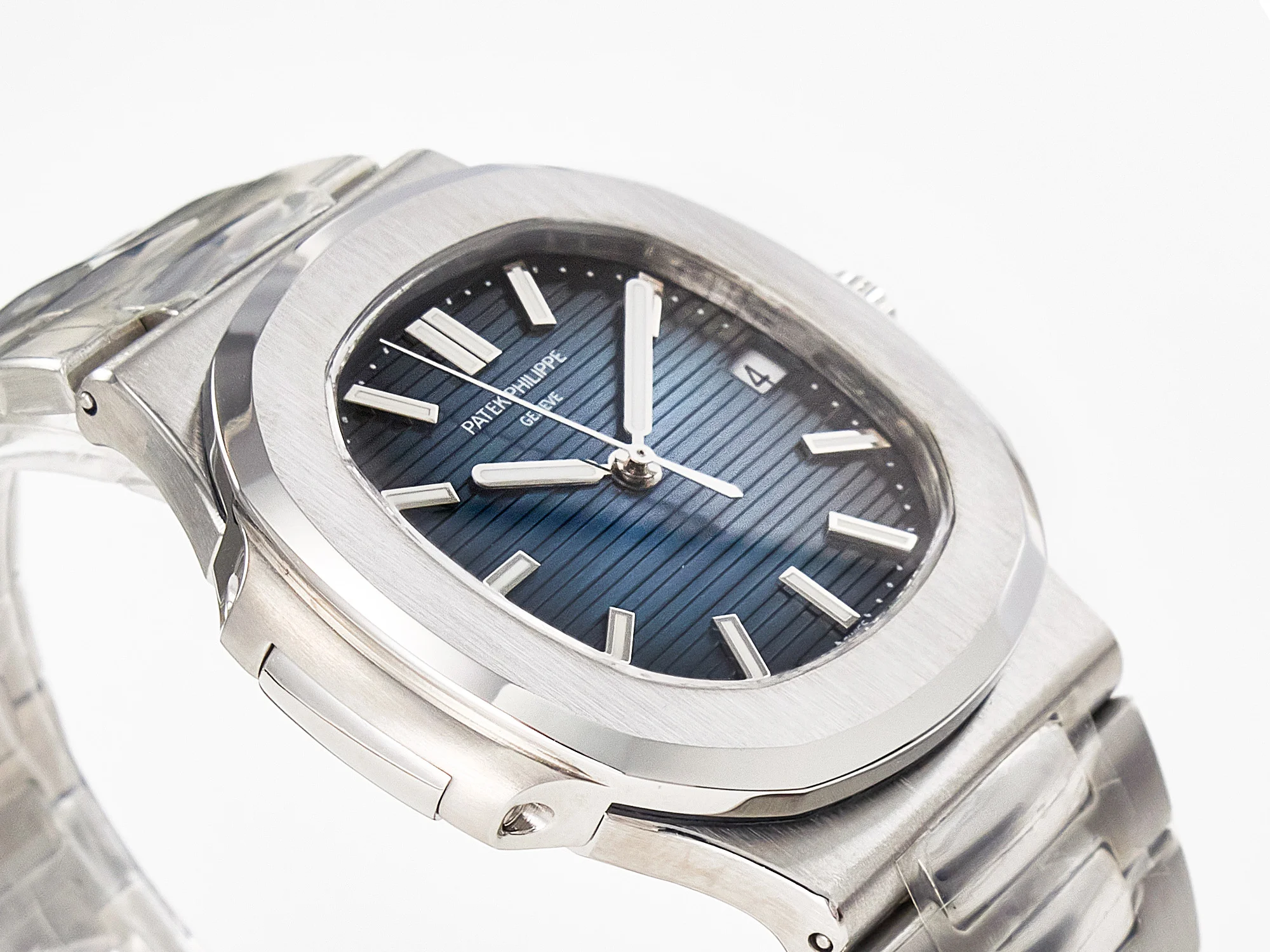 Nautilus Jumbo 5711 JJF 1:1 Best Edition Blue Textured Dial On SS Bracelet A324 V3