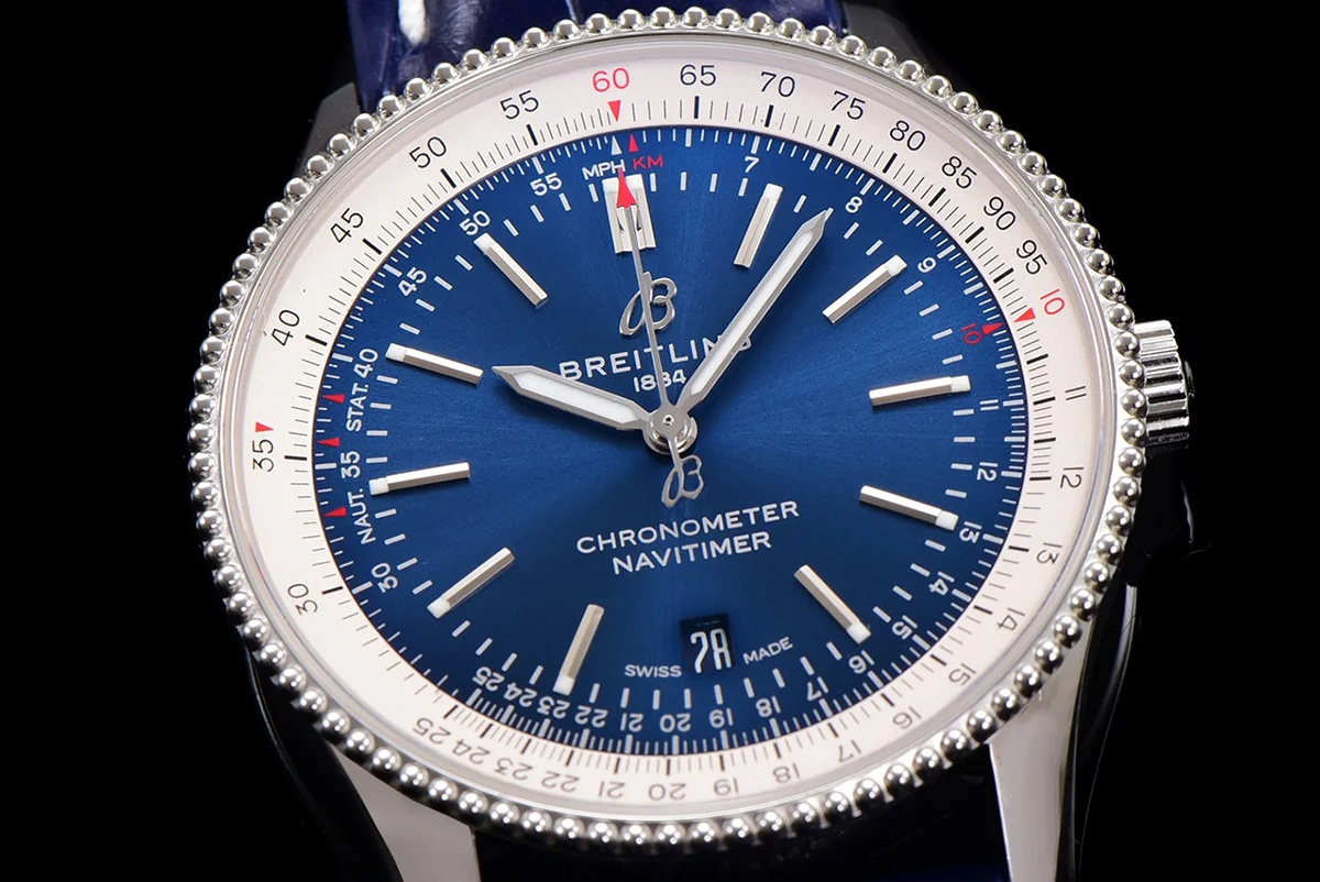 Navitimer Automatic 41 Blue and White Dial in Steel