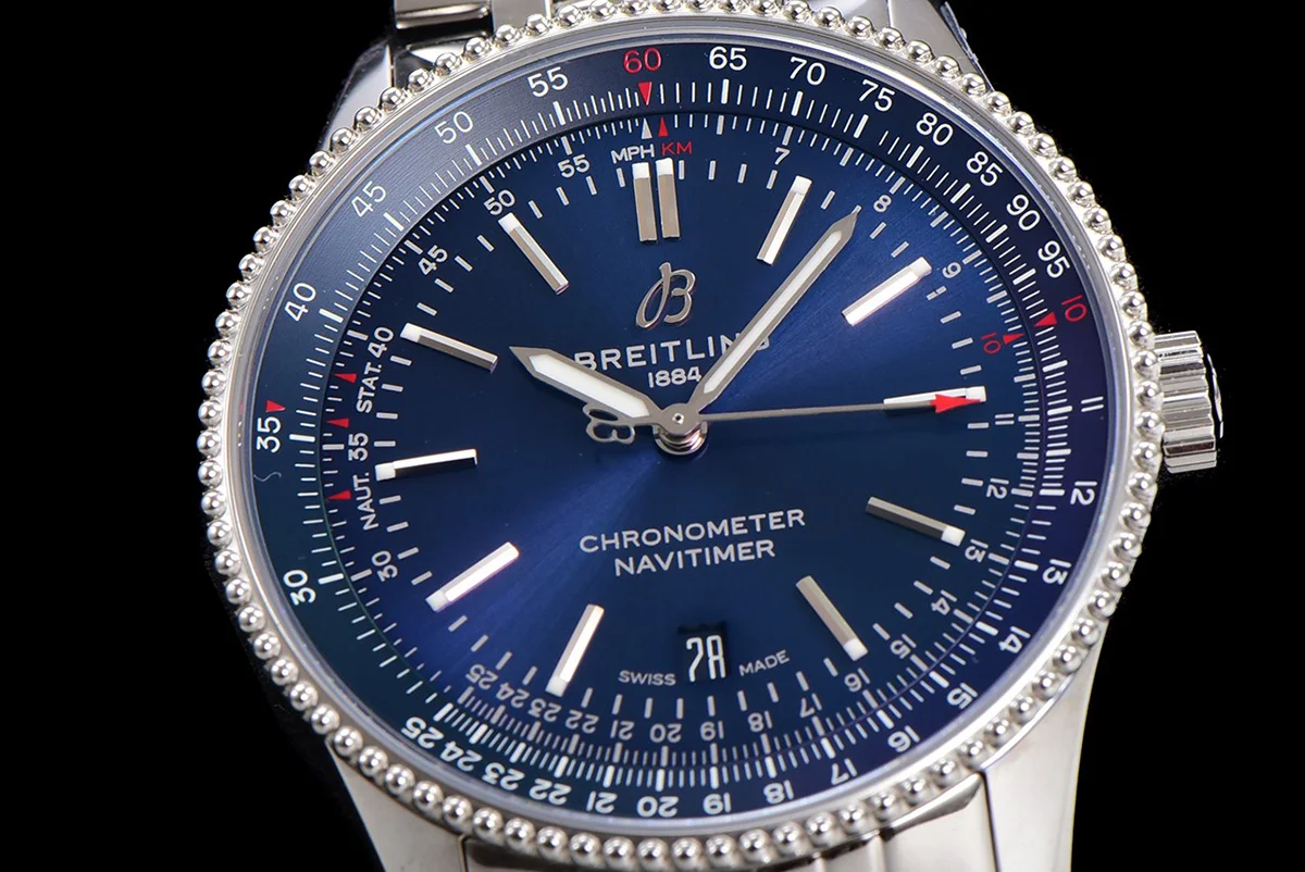Navitimer Automatic 41 Blue Dial in Steel on Bracelet Ref. A17326161C1A1