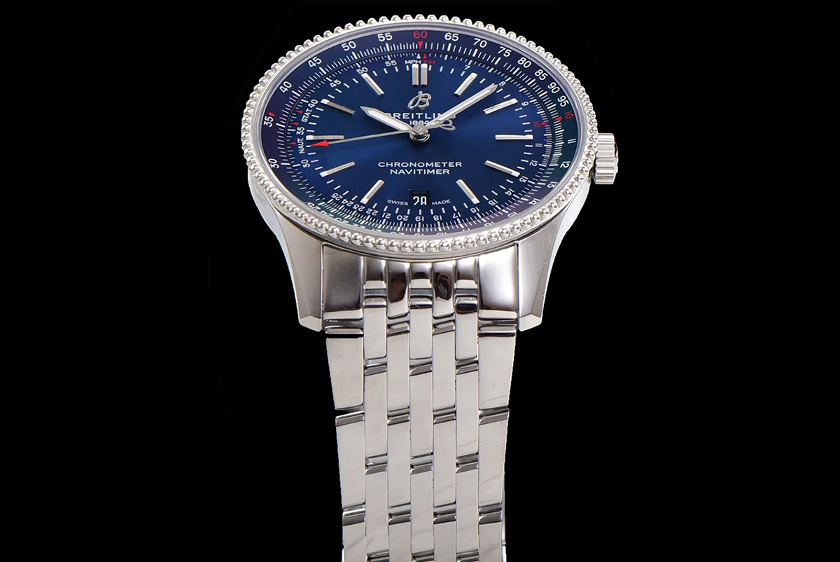 Navitimer Automatic 41 Blue Dial in Steel on Bracelet Ref. A17326161C1A1