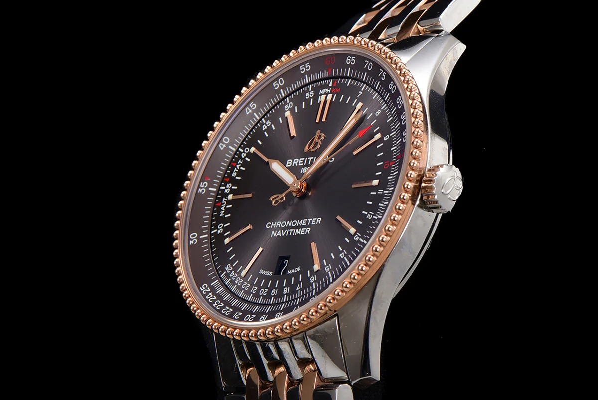 Navitimer Automatic 41 Grey Dial in Steel/Rose Gold on Bracelet Ref. U17326121M1U1