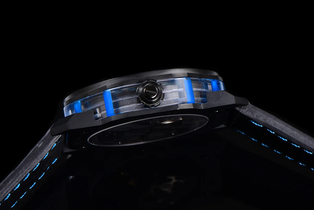 Octo Roma Watch with Blue Markers