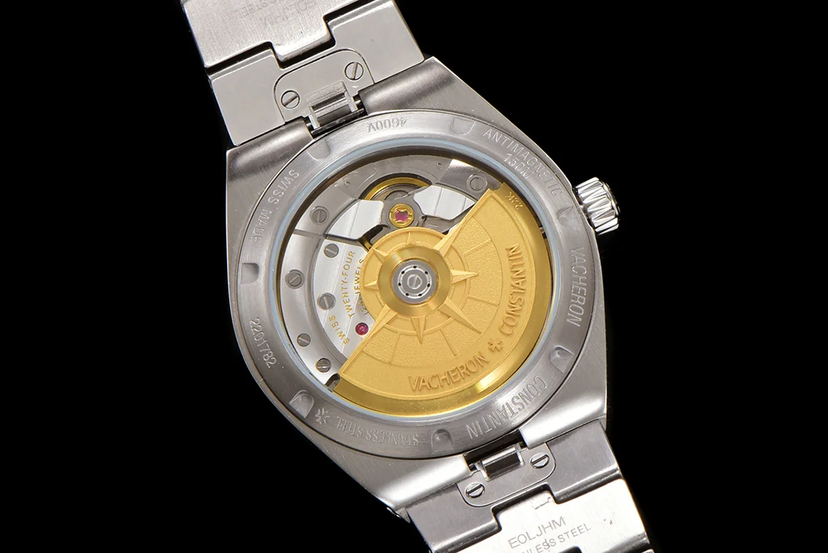 Overseas Black Dial Ref. 4205 35mm in Steel