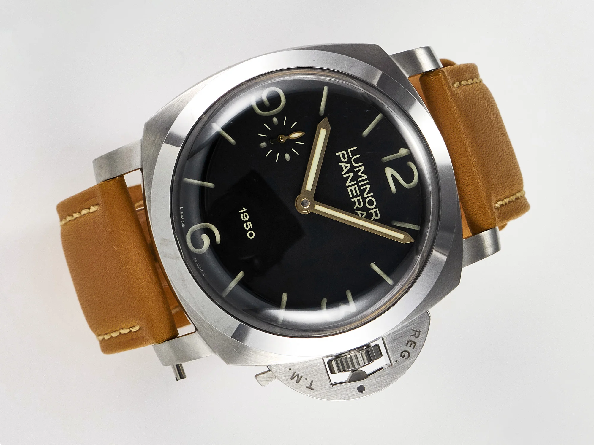 PAM127 E VSF 1:1 Best Edition on Brown Leather Strap A6497 with Y-Incabloc