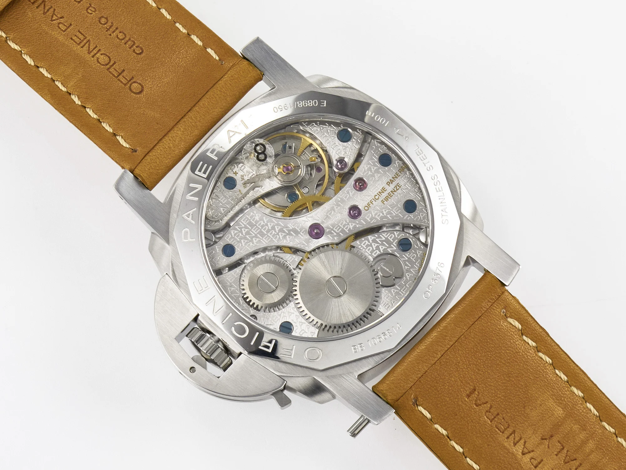 PAM127 E VSF 1:1 Best Edition on Brown Leather Strap A6497 with Y-Incabloc