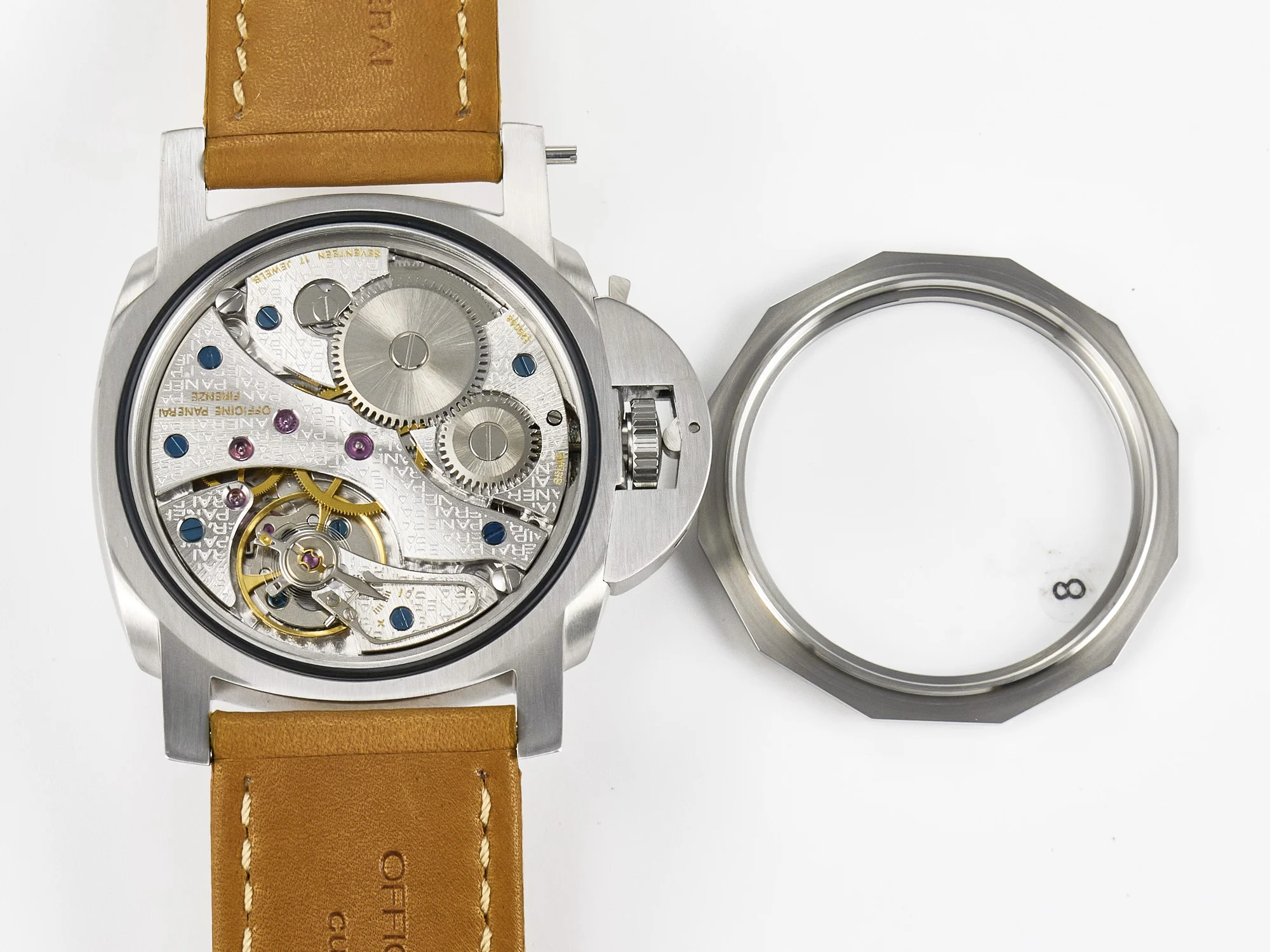 PAM127 E VSF 1:1 Best Edition on Brown Leather Strap A6497 with Y-Incabloc