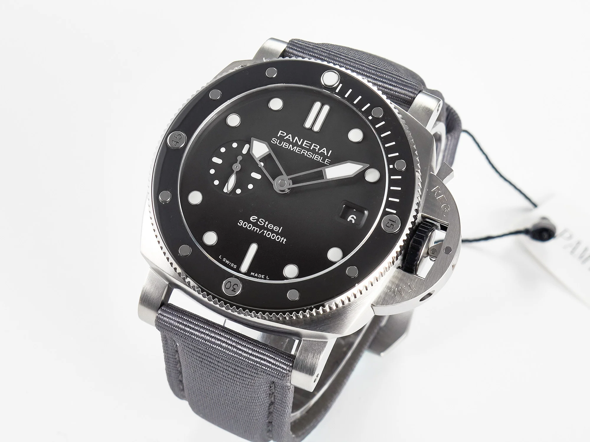 PAM1288 Y VSF 1:1 Best Edition Gray Dial on Gray Nylon Strap P900