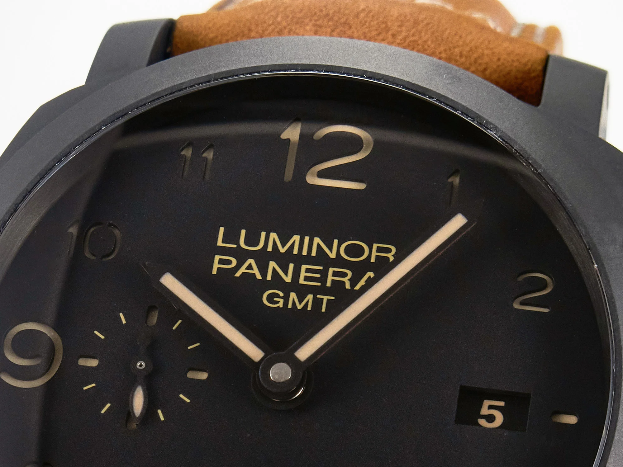 PAM441 Luminor Due VSF Best Edition Black Dial Black Carbon Bezel on Brown Asso Strap AXXXIV