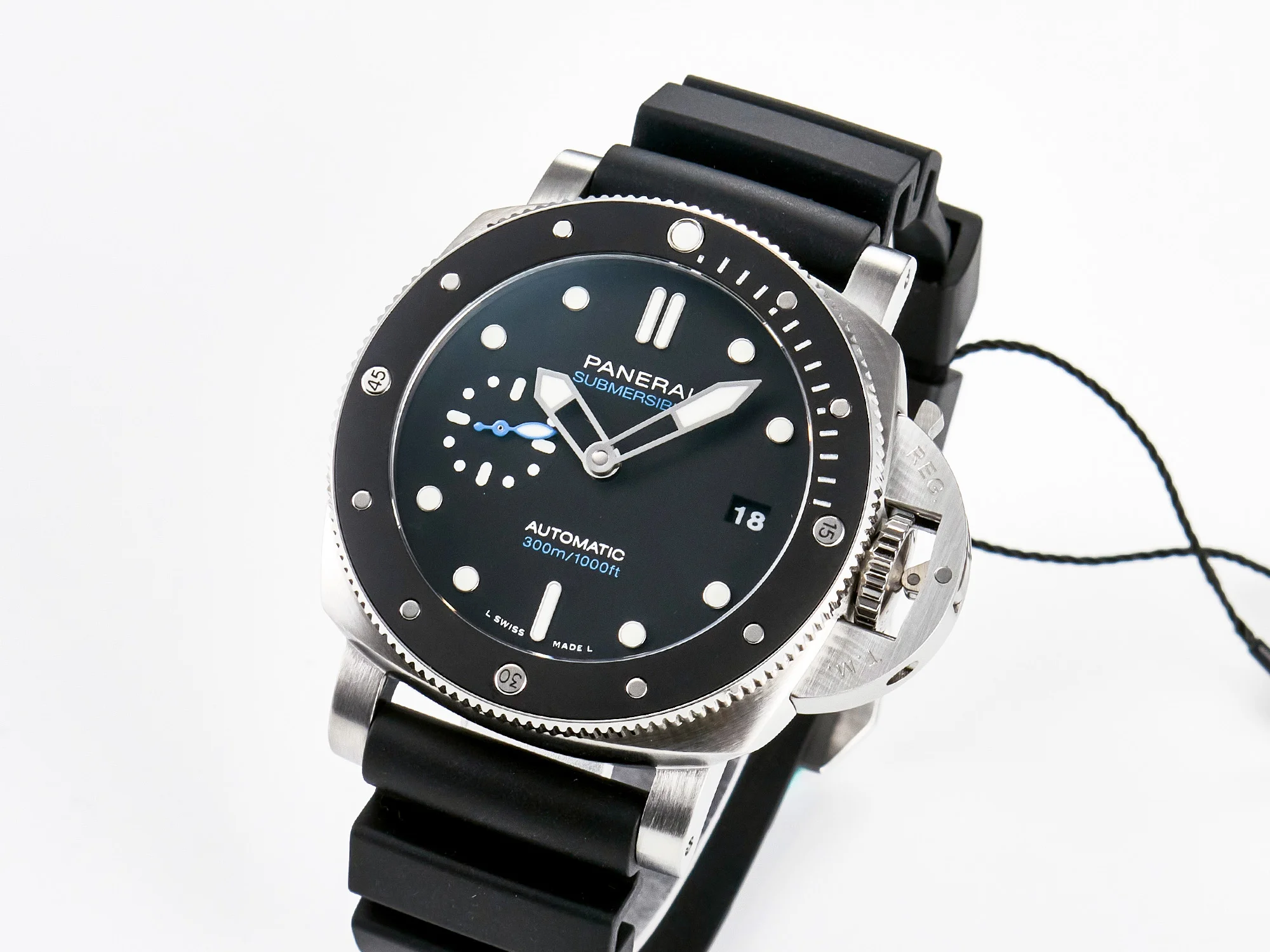 PAM683 Luminor Submersible 42mm VSF Best Edition Black Dial on Rubber Strap P900 Clone