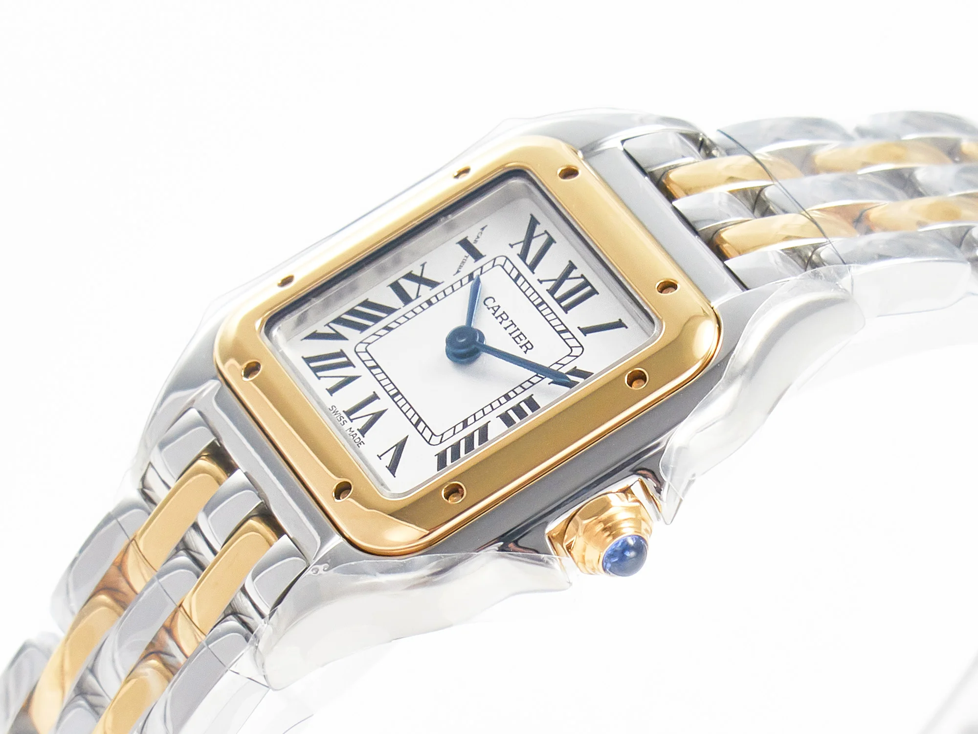 Panthère Secrete Ladies 22mm SS/YG 8848F 1:1 Best Edition White Dial on SS/YG Bracelet Ronda Quartz
