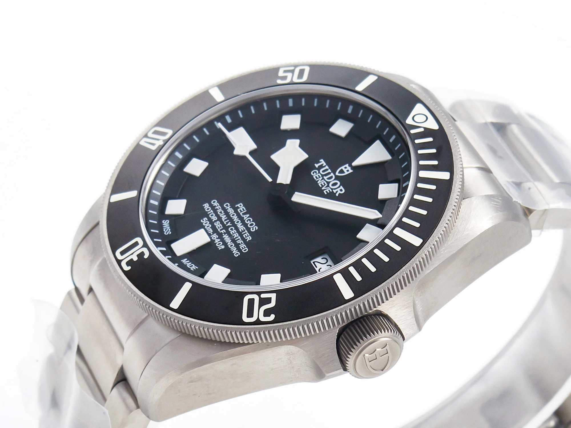 Pelagos Titanium Black Ceramic XF 1:1 Best Edition Black Dial on Titanium Bracelet A2824