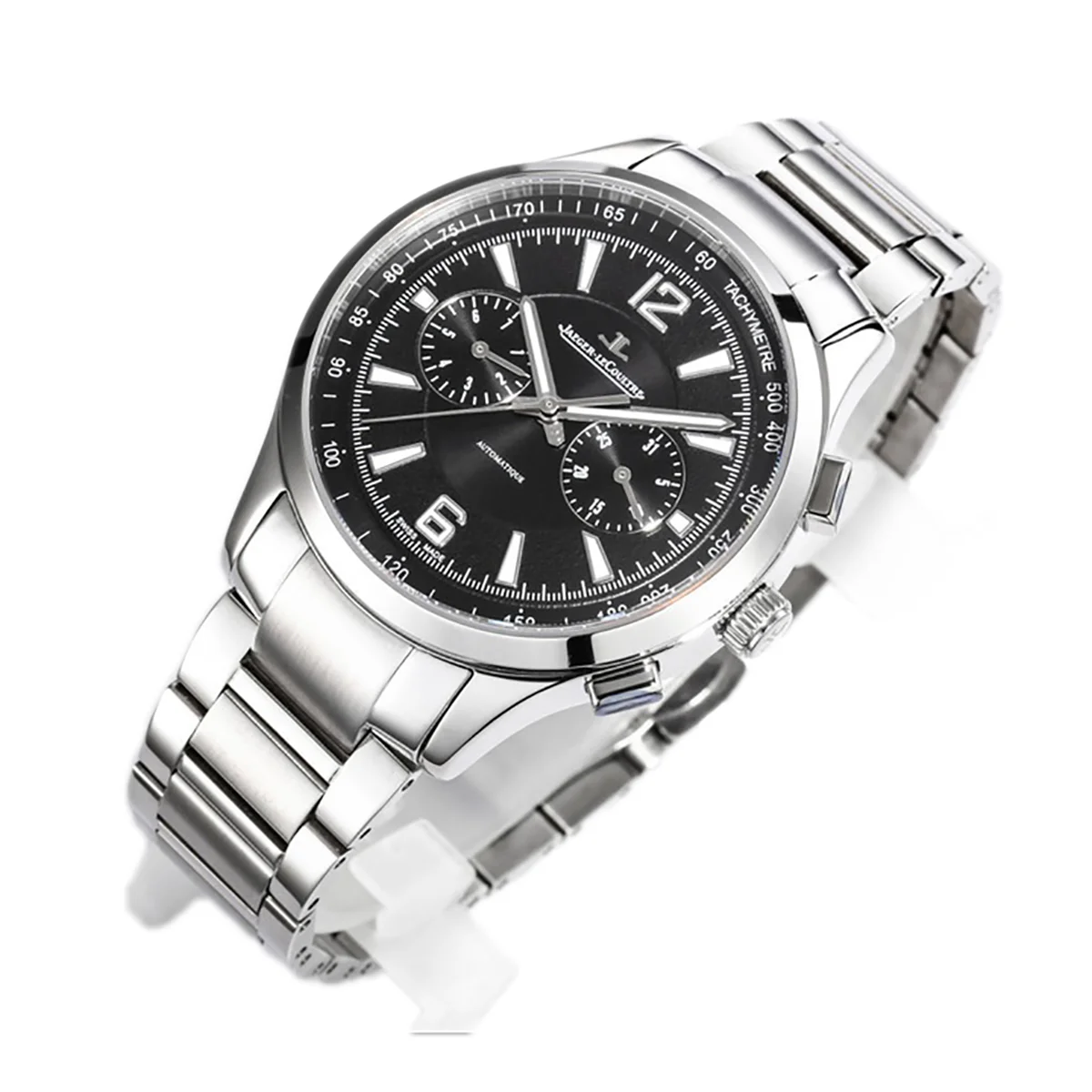 Polaris Chronograph Black Dial on Bracelet