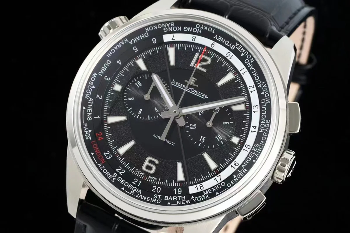Polaris Chronograph Worldtime Black Dial Ref. Q905T470