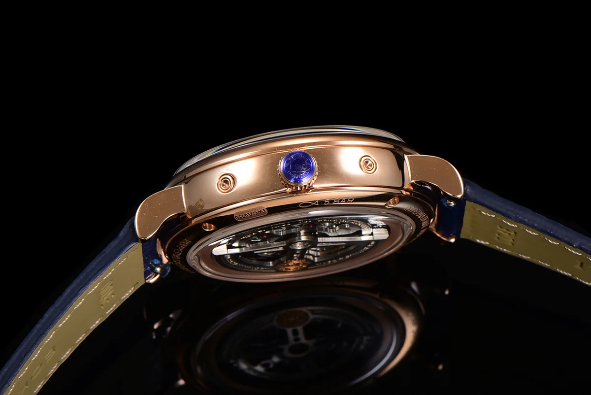 Portofino Perpetual Calendar IW3446 Blue Dial in Rose Gold