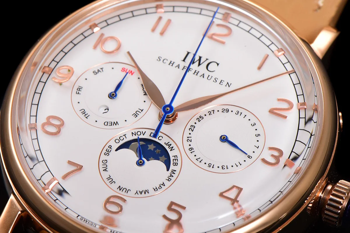Portofino Perpetual Calendar IW3446 White Dial in Rose Gold