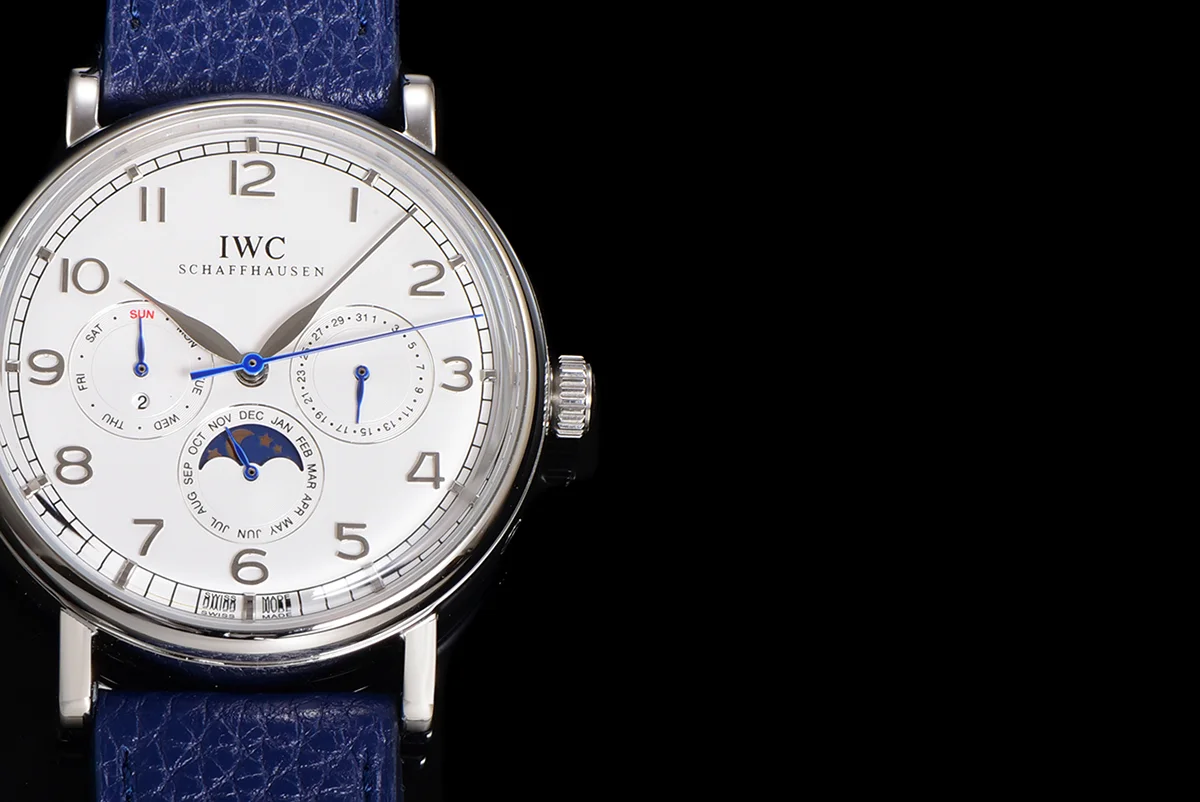 Portofino Perpetual Calendar IW3446 White Dial in Steel