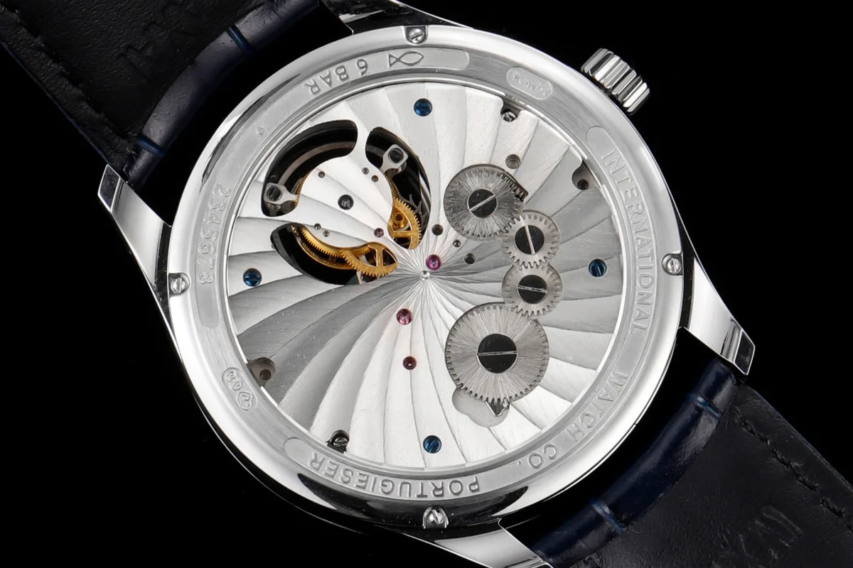 Portugieser Hand-Wound Tourbillon Blue Dial in Steel IW5458