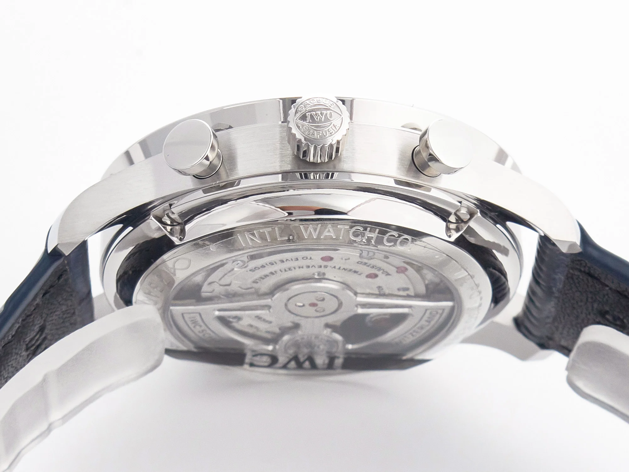 Portuguese Chrono IW371605 ZF 1:1 Best Edition White Dial on Blue Leather Strap A69355