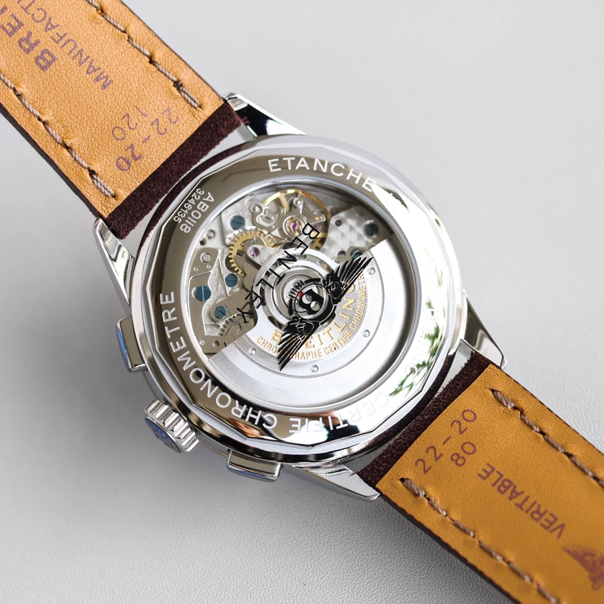 Premier B01 Chronograph 42 Bentley Centenary Brown Dial in Steel Ref. AB01181A1Q1X1