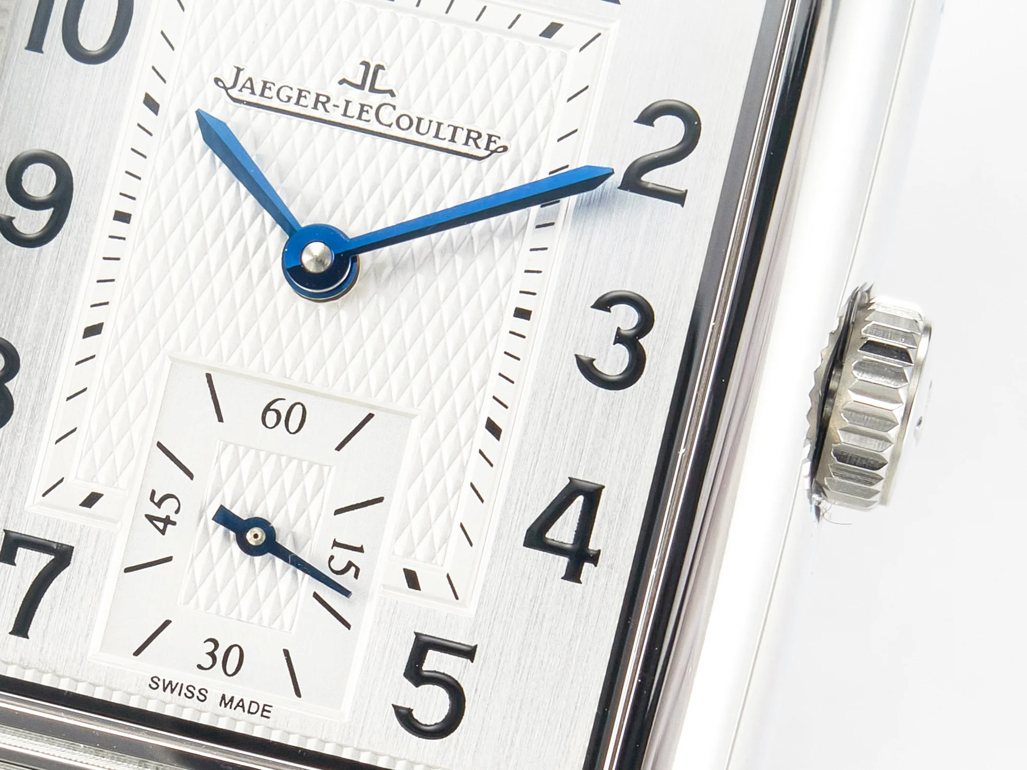 Reverso Classic Duoface Small Seconds SS MGF Best Edition White Guilloché Dial on Red Leather Strap A854A