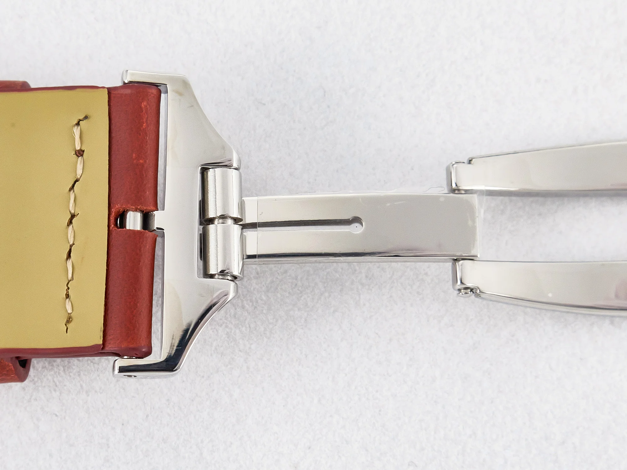Reverso Classic Duoface Small Seconds SS MGF Best Edition White Guilloché Dial on Red Leather Strap A854A