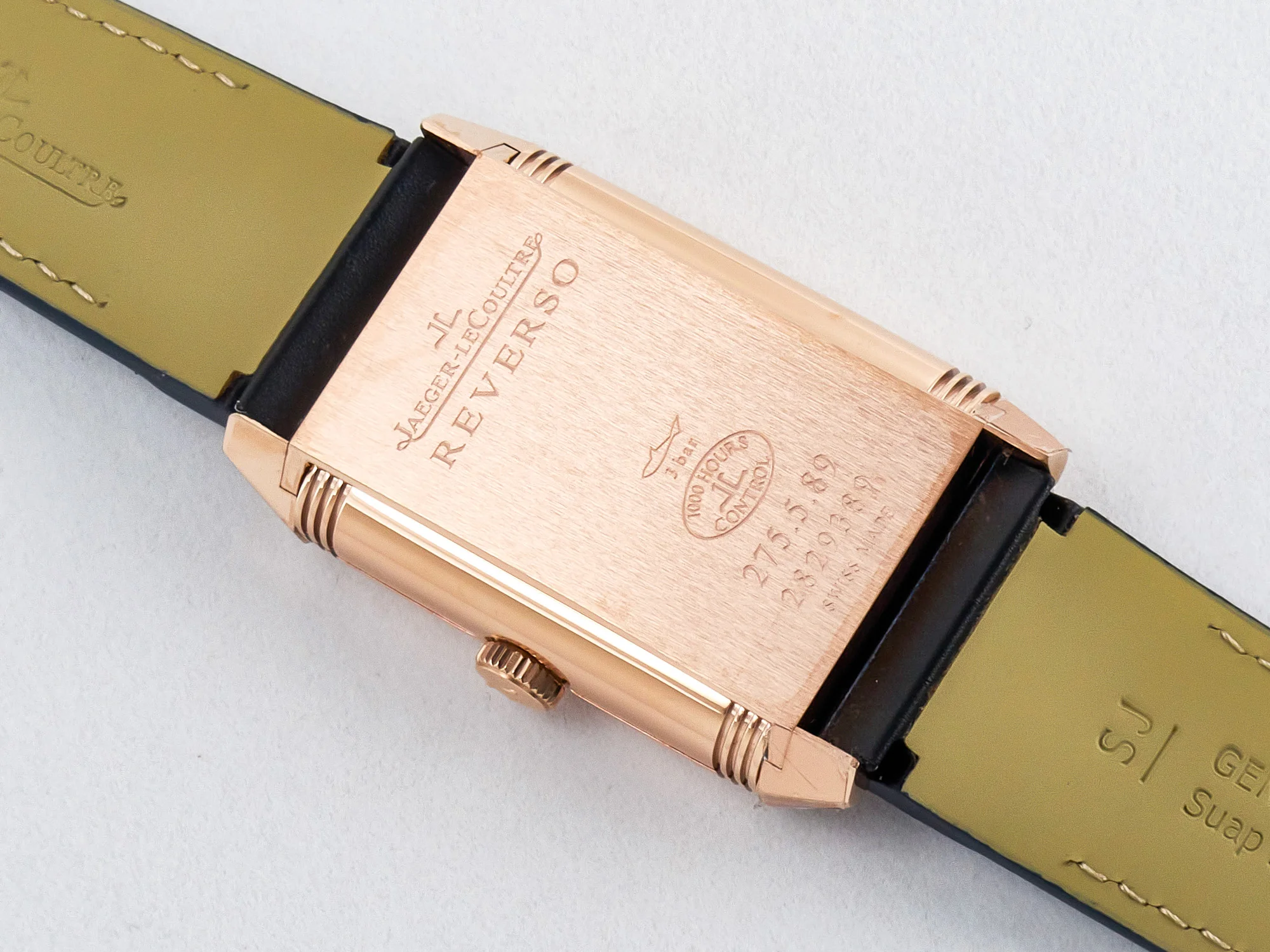 Reverso Tribute Duoface Small Seconds RG MGF Best Edition Blue Dial on Blue Leather Strap A854A