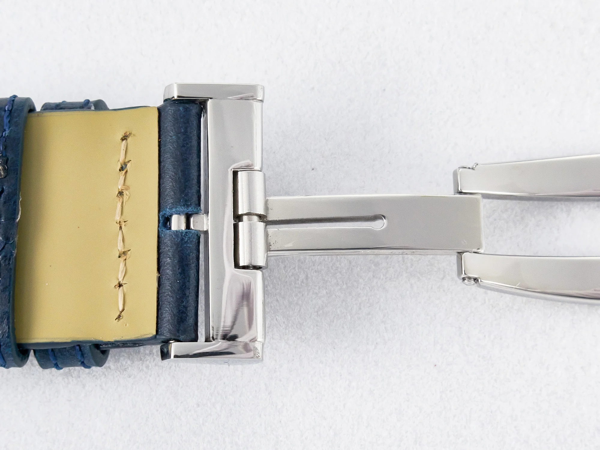 Reverso Tribute Duoface Small Seconds SS MGF Best Edition Blue Dial on Blue Leather Strap A854A