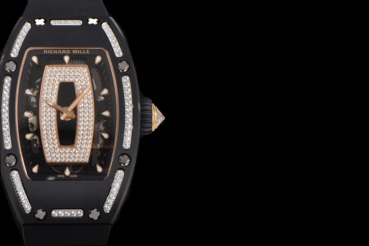 RM 007 Automatic Ladies Ceramique Noire Serti