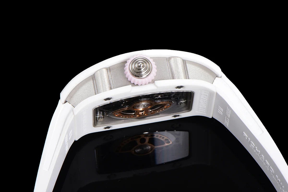 RM 007 Automatic Ladies White Ceramic Blue