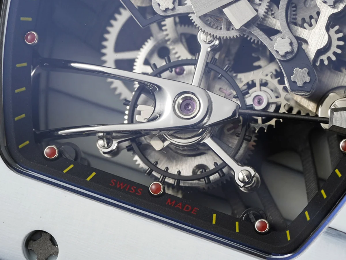 RM 027-02 Tourbillon Rafael Nadal White NTPT on Black Rubber Strap