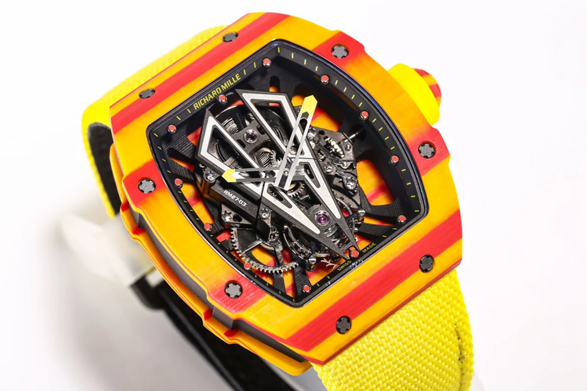 RM 027-03 Tourbillon Rafael Nadal Yellow TPT Quartz