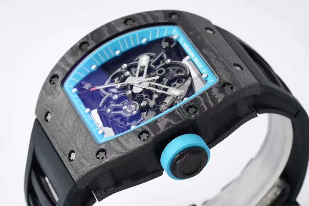 RM 055 Bubba Watson “Yas Marina Circuit” NTPT on Black Rubber Strap RMUL2