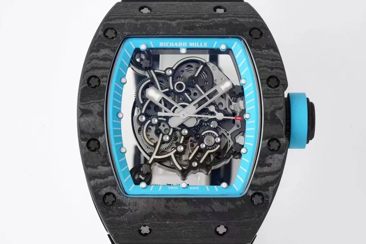 RM 055 Bubba Watson “Yas Marina Circuit” NTPT on Black Rubber Strap RMUL2