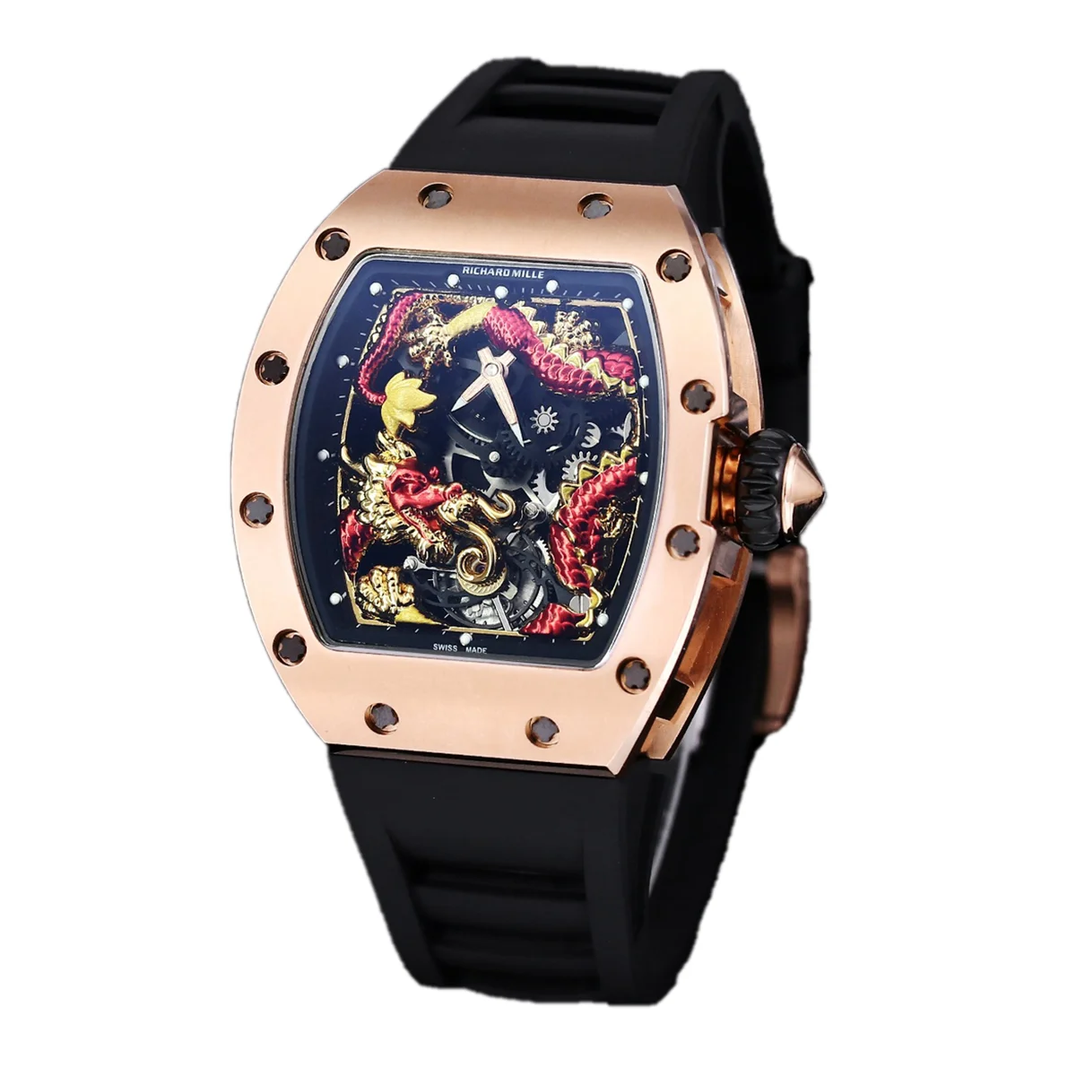 RM 057 Tourbillon Dragon in Rose Gold