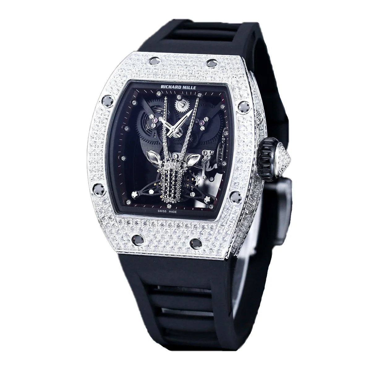 RM 51-05 Oryx Tourbillon in Steel with Diamond Bezel