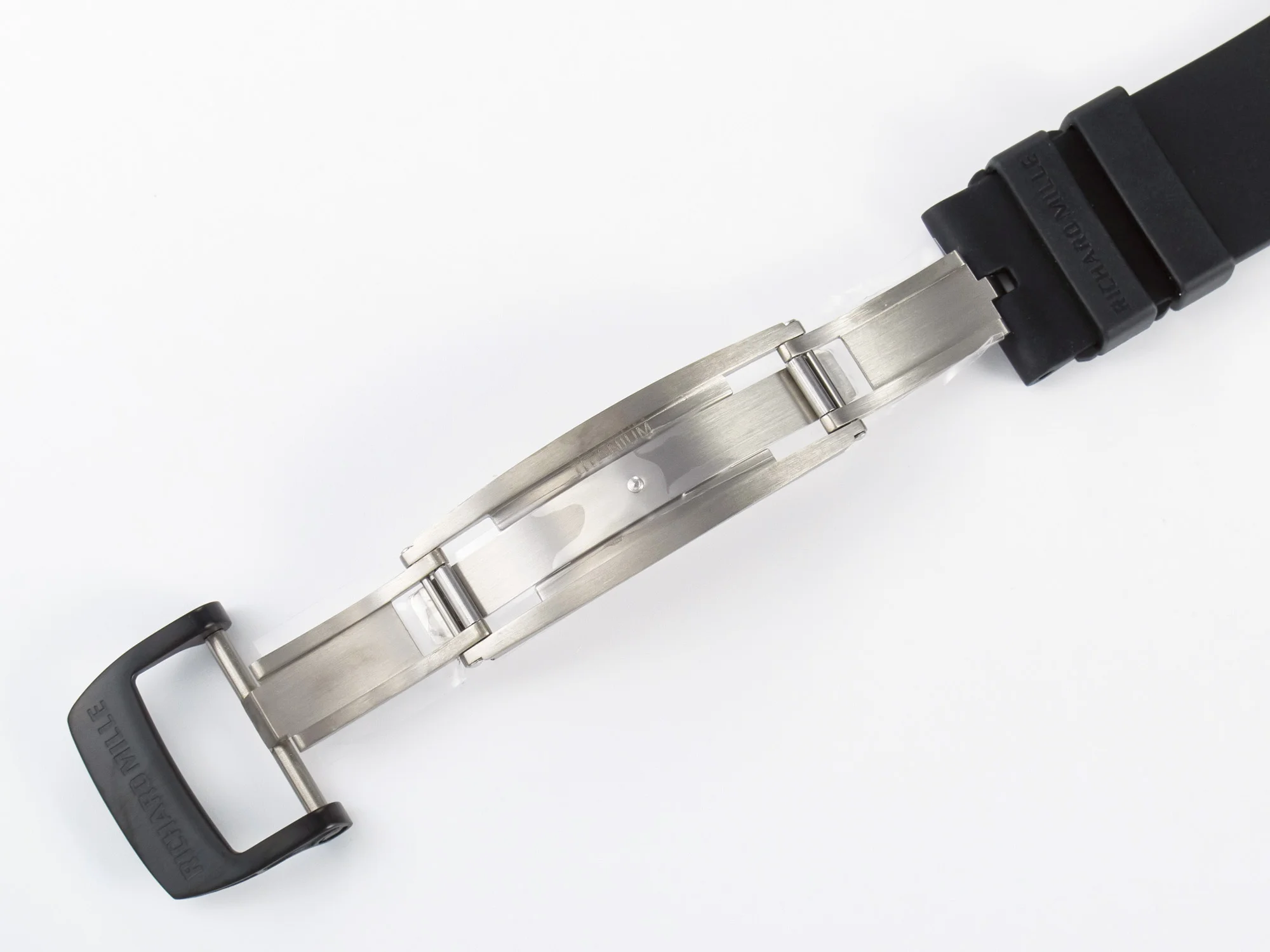 RM035-02 RG Black Ceramic SONIC Best Edition Skeleton Dial on Black Rubber Strap Clone RMUL1