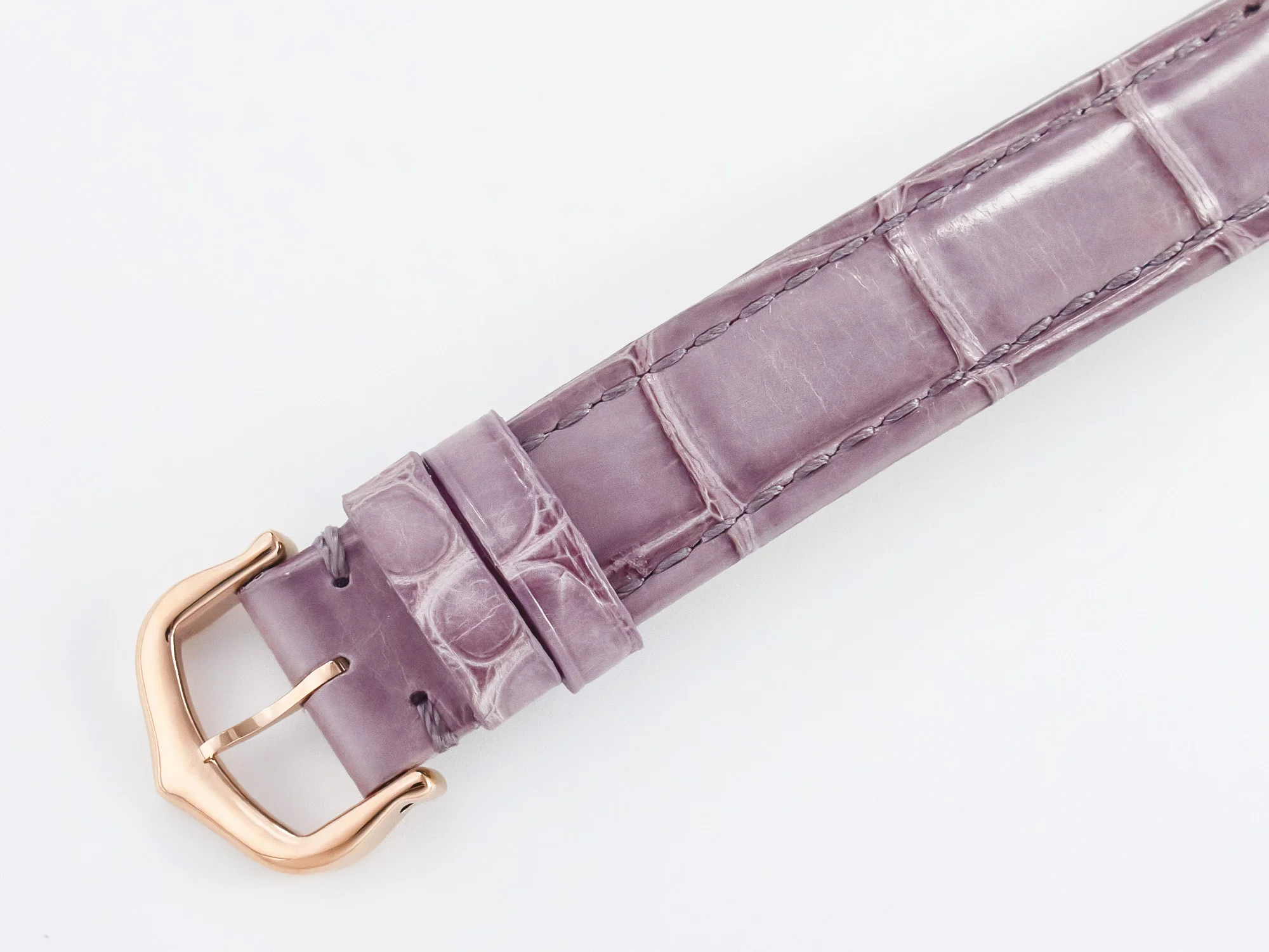 Ronde Louis Cartier 29mm RG DRF 1:1 Best Edition Sandblasted Beige Dial on Purple Leather Strap Ronda Quartz