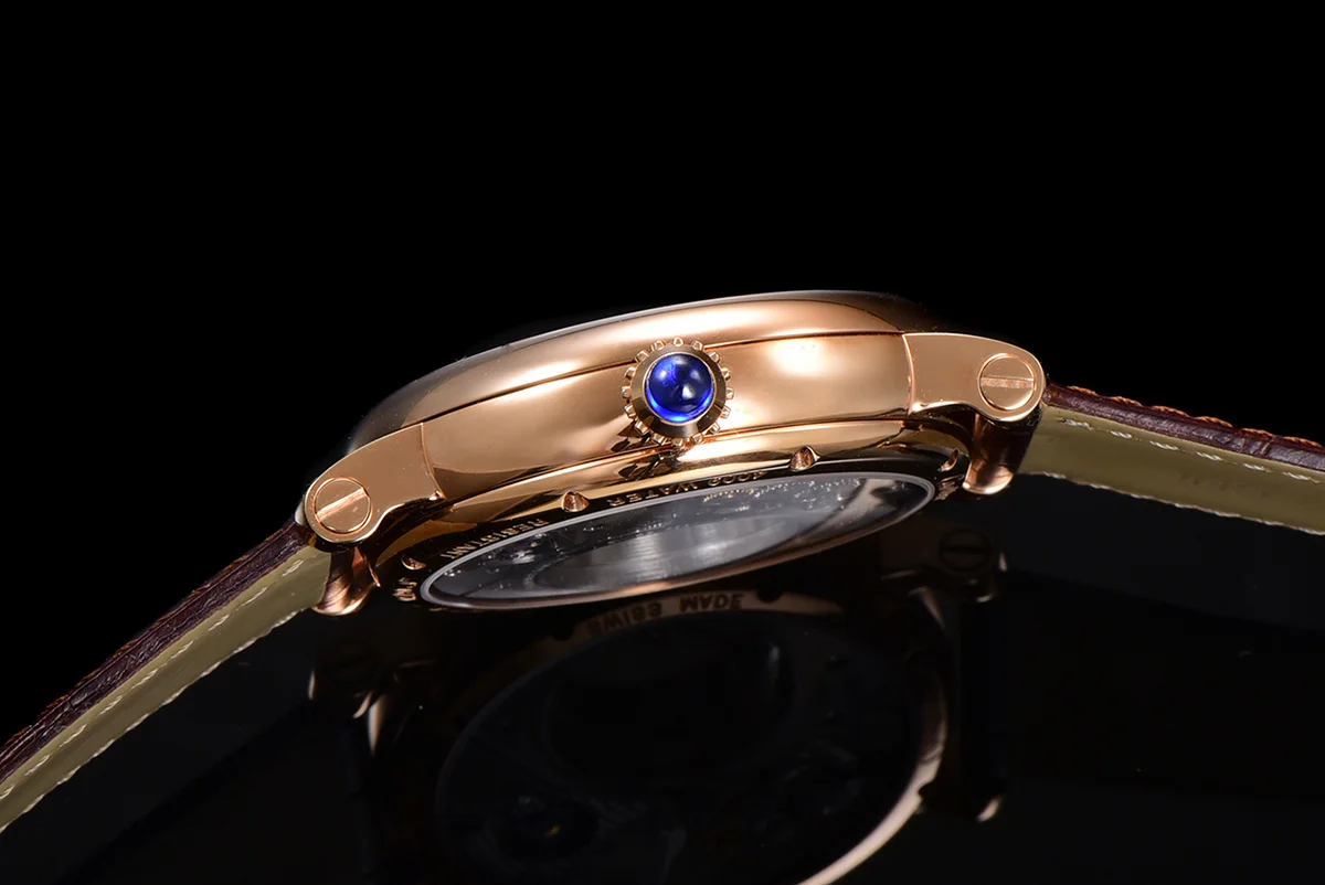 Rotonde De Cartier White Dial in Rose Gold