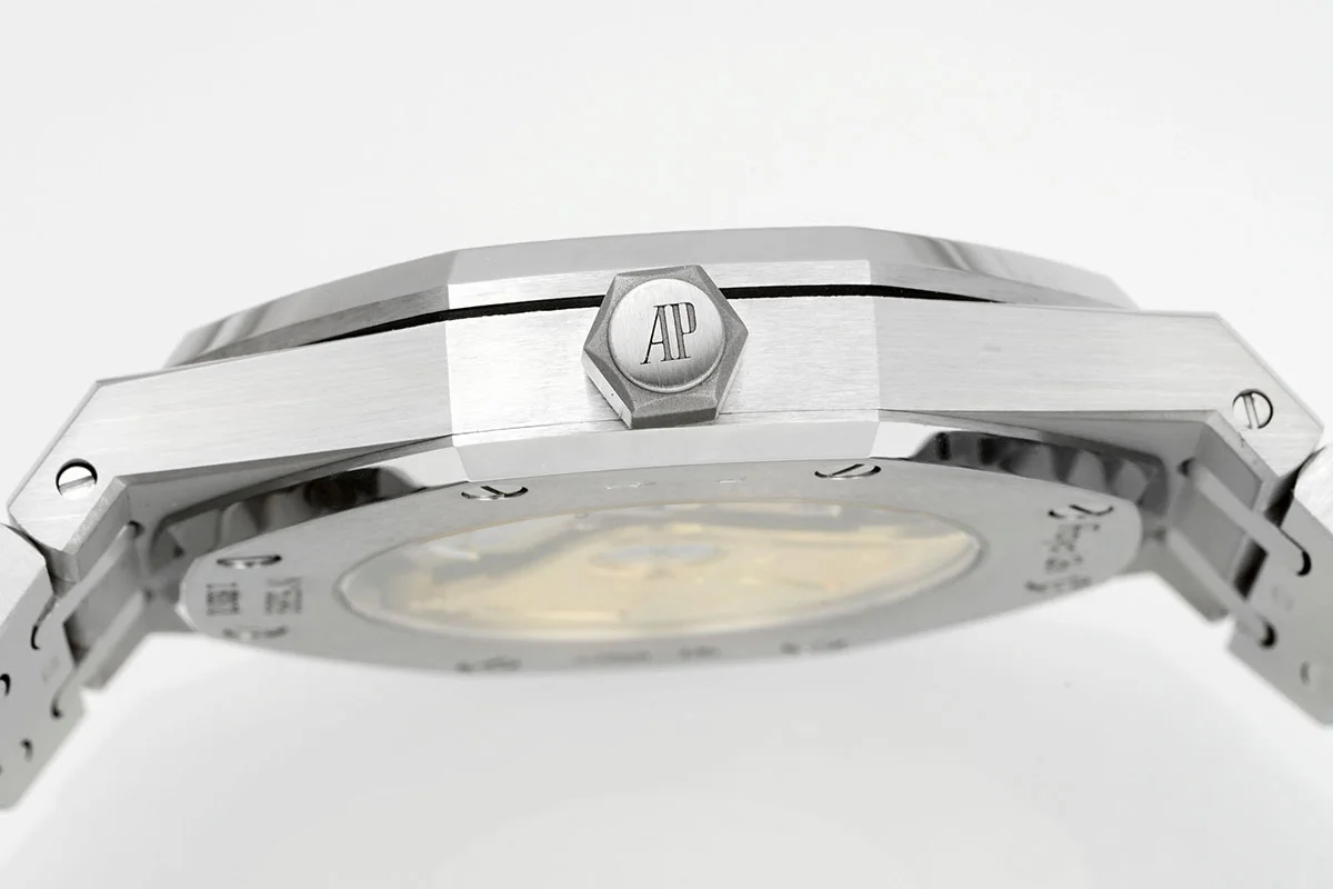 Royal Oak 15450ST 37mm Grey Dial in Frosted Gold