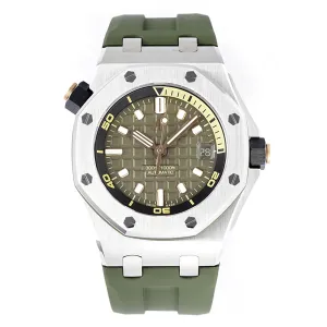 Royal Oak Offshore Diver Steel Khaki Dial Ref. 15720ST.OO.A052CA.01