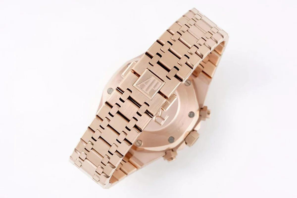 Royal Oak Self-Winding Chronograph Blue Dial in Rose Gold