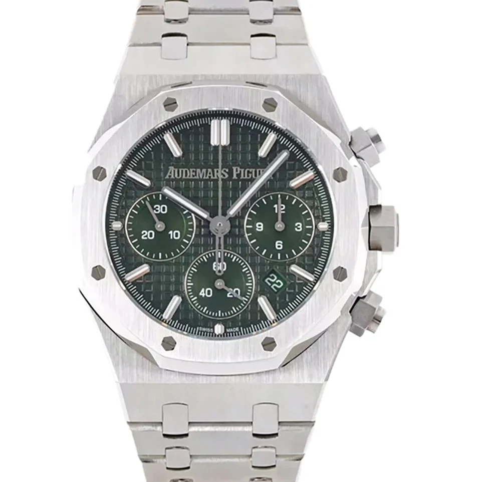 Royal Oak Self-Winding Chronograph Green Dial in Steel