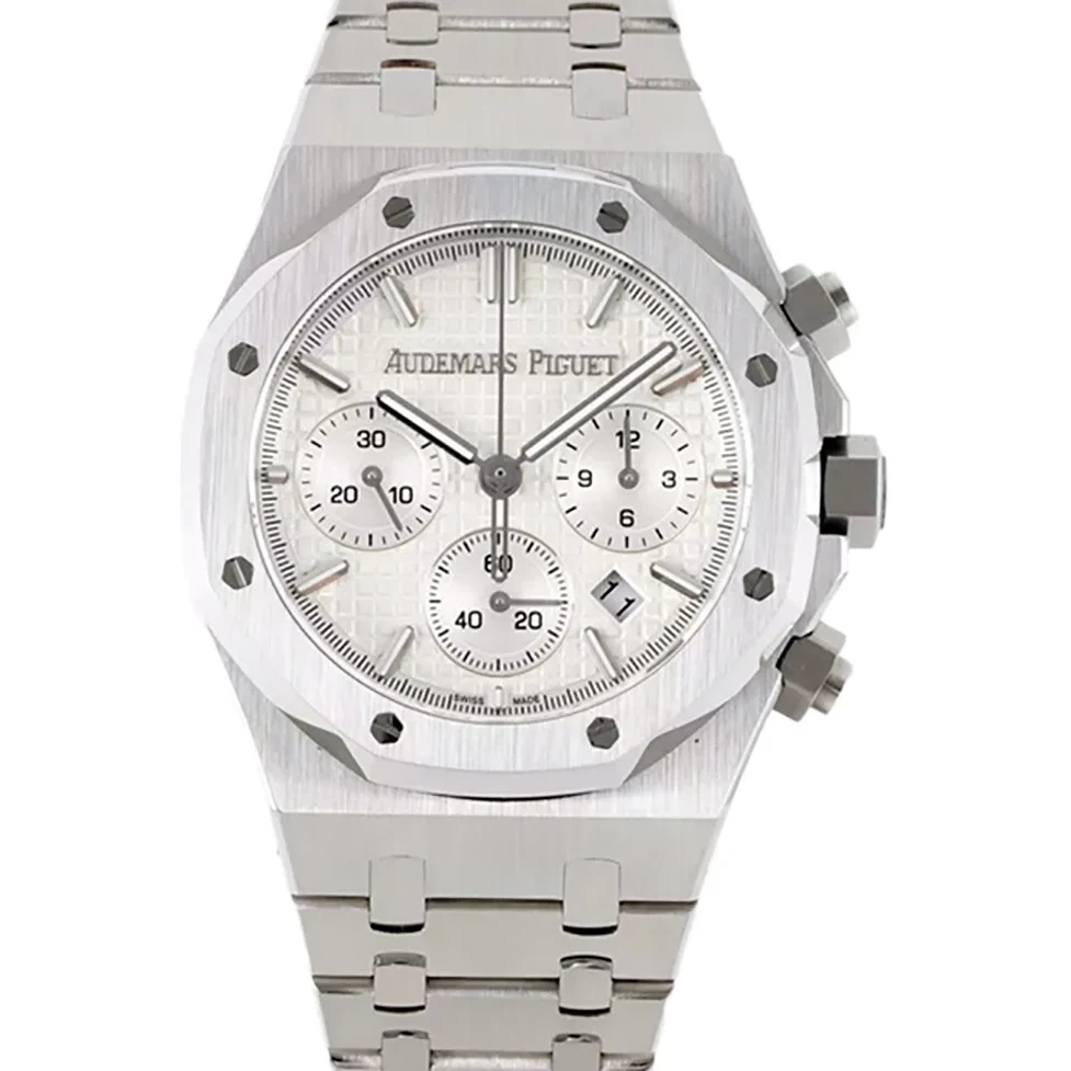 Royal Oak Self-Winding Chronograph White Dial in Steel