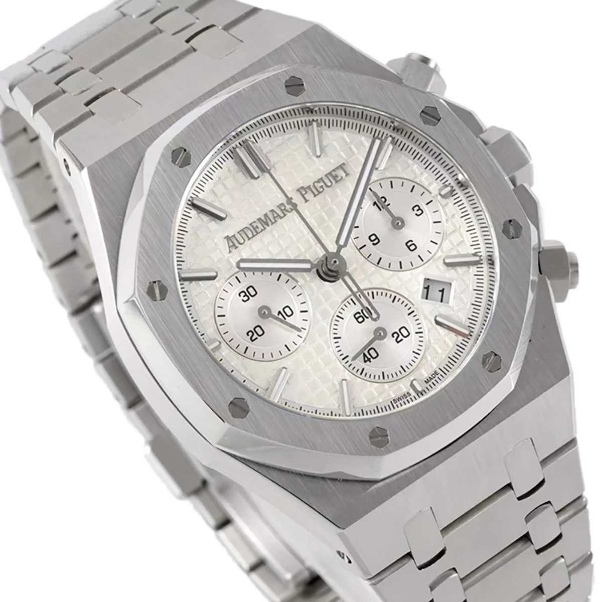 Royal Oak Self-Winding Chronograph White Dial in Steel