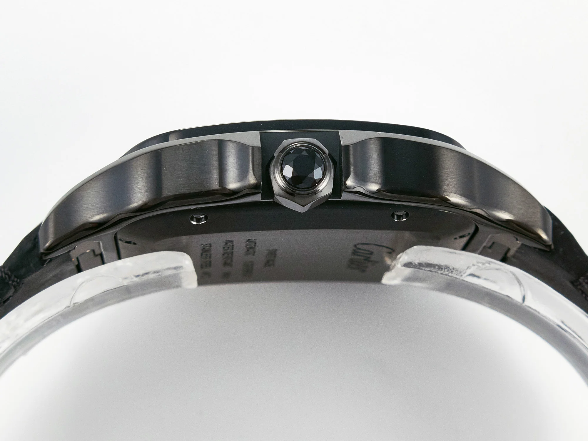 Santos de Cartier 40mm 2018 BVF 1:1 Best Edition Black Dial on Black Leather Strap MIYOTA 9015